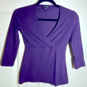 Talula Babaton 3/4 Sleeve Criss Cross Top